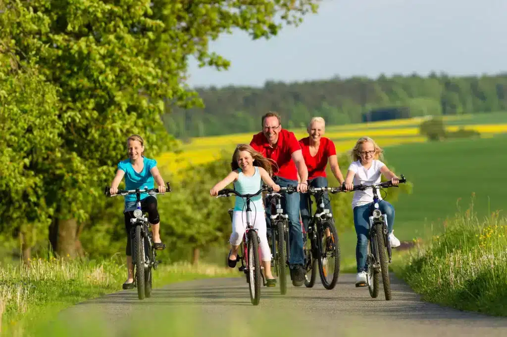 morbihan mountain biking family outings